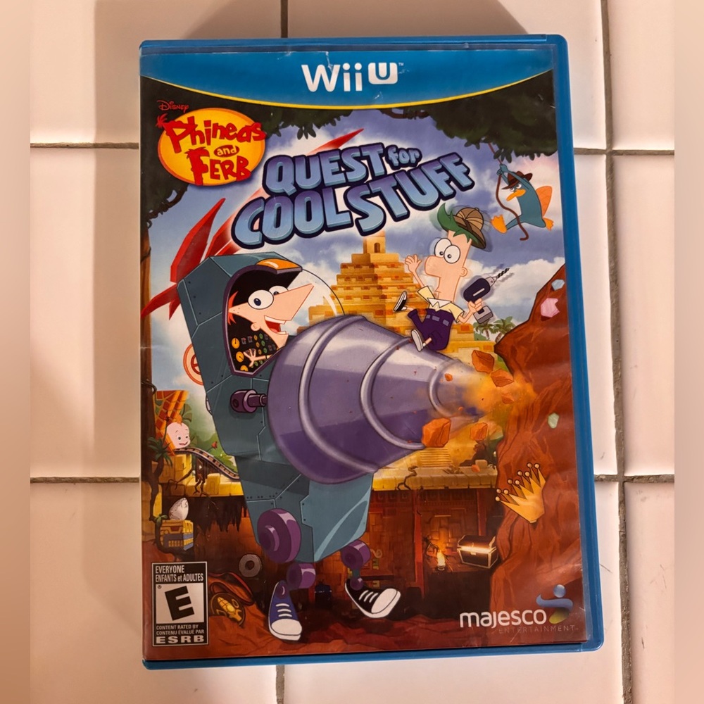 Phineas and Ferb Quest for Cool Stuff Wii U - Great Condition!! Rare game